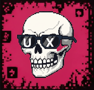Pixel art de um balão chatbot, branco com 3 pontinhos dentro.